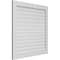 Ekena Millwork Vertical Surface Mount PVC Gable Vent: Functional, w/ 3-1/2"W x 1"P Standard Frame, 42"W x 42"H GVPVE42X4201SF - alternate 2